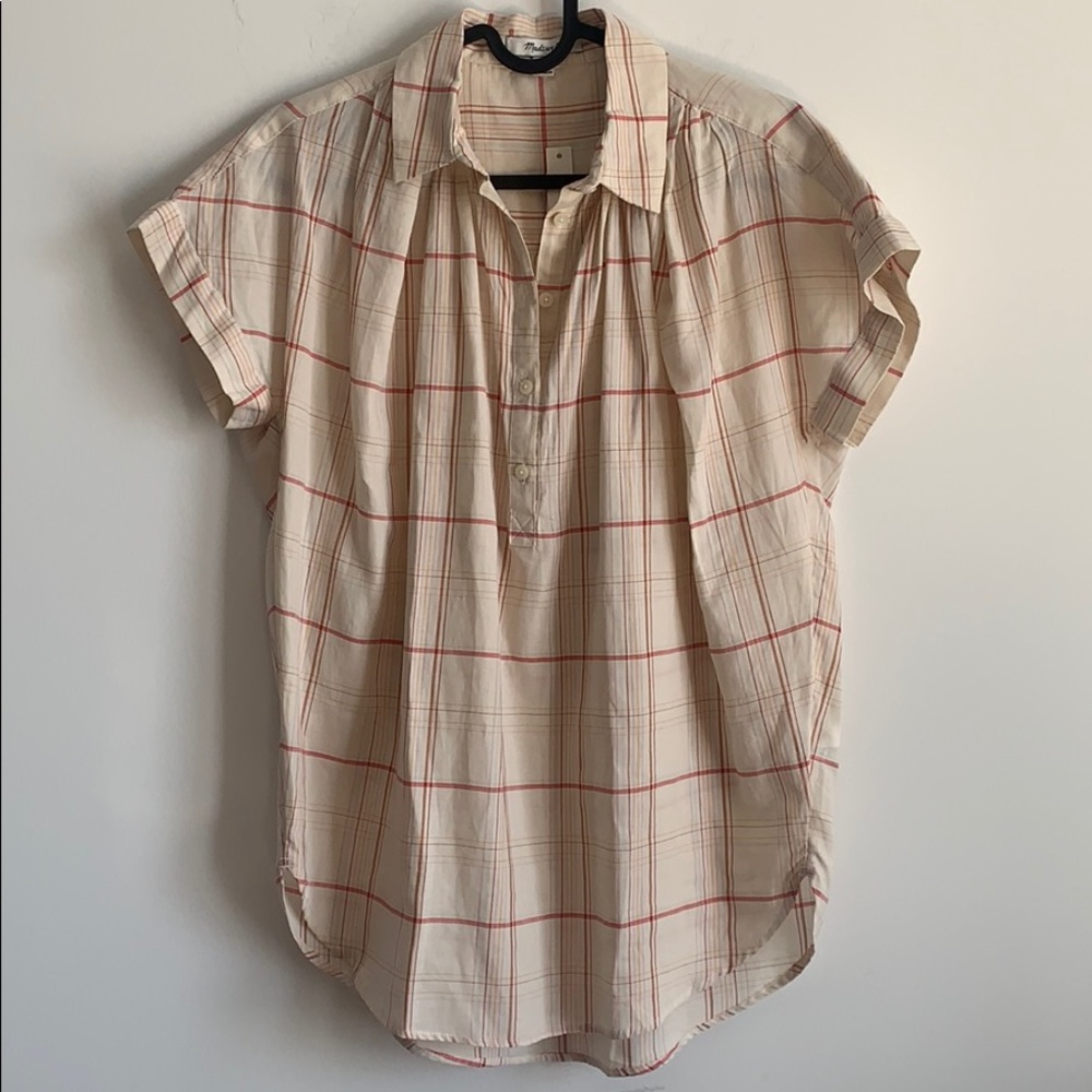 Central Popover Shirt in Fine Plaid - Picture 5 of 5